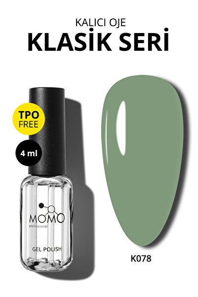 MOMO professional Kalıcı Oje K078, Kaktüs Yeşili, 4 ml