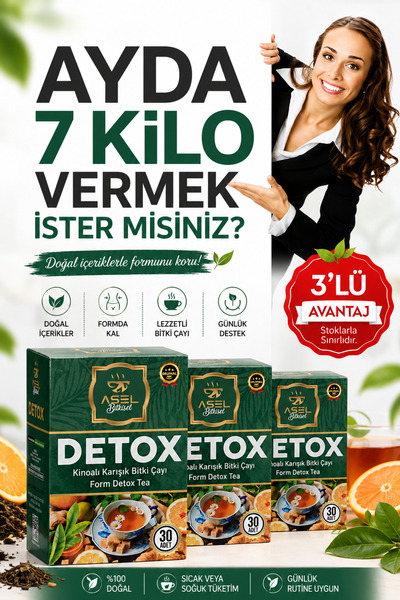Detox Form Çayı FİT Yaşam tok tutma zayıflamak kilo.verme