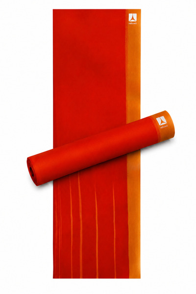 Rebuwo Per Yoga Matı Turuncu 5mm, Ekolojik Fitness Matı, Kaydırmaz, Orange, N...