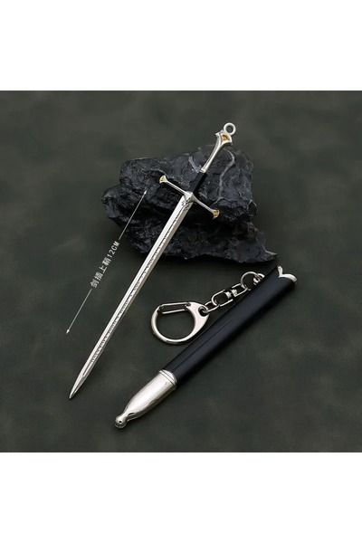 Choice 12cm Narthil Sword 12cm Aragorn Narthil Sword Keychains Medieval Weapo...