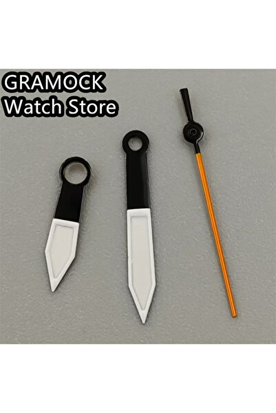 Choice 1 GRAMOCK عقارب ساعة باللونين الأسود والأبيض، عقارب ساعة طيار مضيئة با...