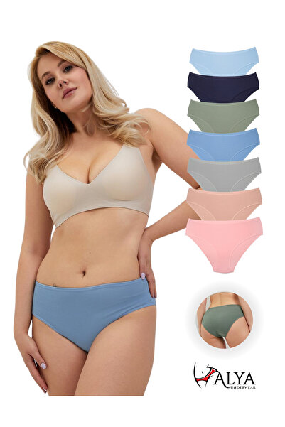 ALYA UNDERWEAR سراويل باتو \ هيبستر ملونة للسيدات (XL، 2XL، 3XL، 4XL) عبوة من...