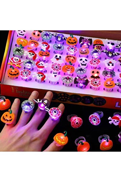 Choice 20pcs Random 10/20PCS Glowing Ring Toy Kids Gift Birthday Party Favor ...