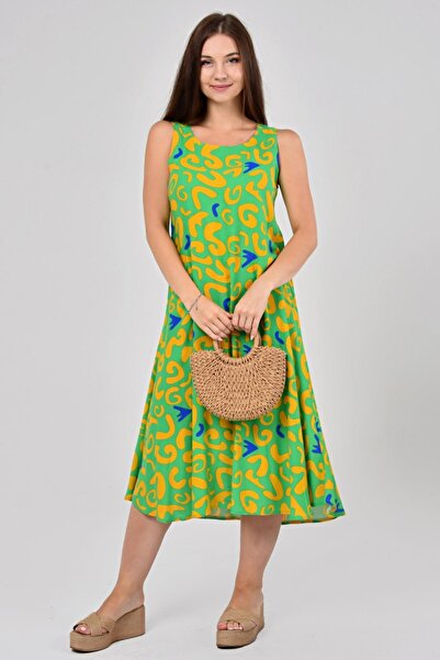 LİKAPA Rochie 2691 de vară, fără mâneci, din viscoză