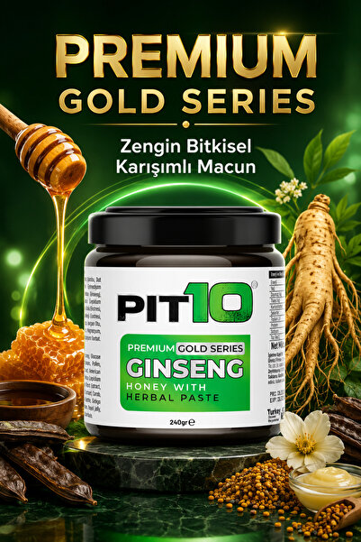 Pit10 Ginseng, Panax, Tribulus Terrestris, Kuvvet Bitkisel Karışımlı Macunu M...