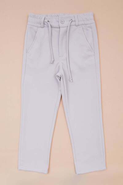 Fulla Moda Jacquard pantalone za dečake sa vezanjem u struku