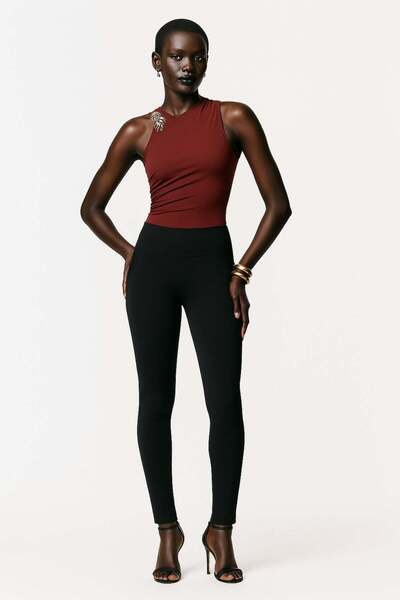 HAKKE Printed Shardonlu Full Lycra Tayt