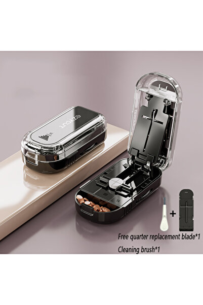 Choice5 Black-Quartering set UNTIOR Pill Cutter Portable Precise Cutting Into...
