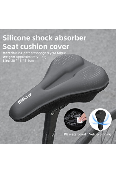 Choice1 Brown ESLNF Bicycle Seat Cover - Soft Padding for Road Bikes, Gel Sho...