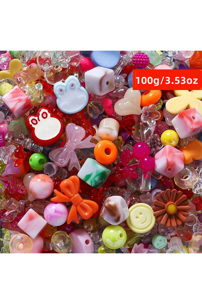 Choice Mixed 100g 100g/50g 10-30mm Random Styles Acrylic Beads Gifts Multi Co...