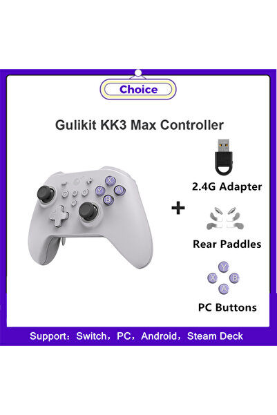 Choice وحدة تحكم Gray GuliKit KK3 MAX NS39 KingKong 3 مع عصا تحكم ومقابض تعمل...