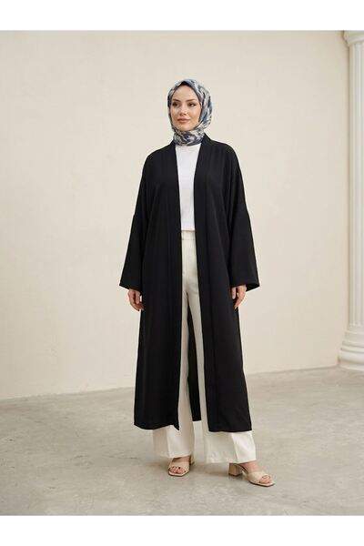 Generic Brand Kimono Long Dubai Cardigan-Black