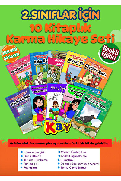 KBY 2. Sınıf okumayı sevdiren karma hikaye seti Etkinlikli Sorulu kıtaplar 202