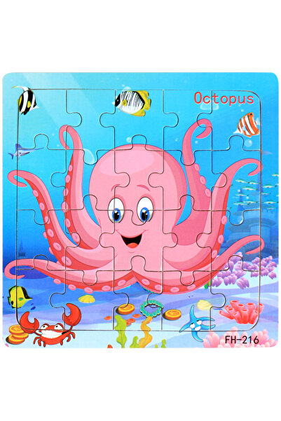 Choice6 FH-216 20piece Wooden Puzzle Cartoon Animals Car Letter Number Patter...
