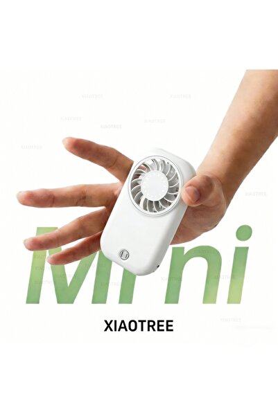 Choice3 مروحة محمولة صغيرة بيضاء من XIAOTREE، 5 سرعات للرياح، سعة بطارية 1200...