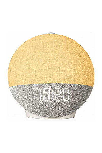 Choice WHITE Wake Up Light Sunrise Alarm Clock White Noise Machine Bluetooth ...