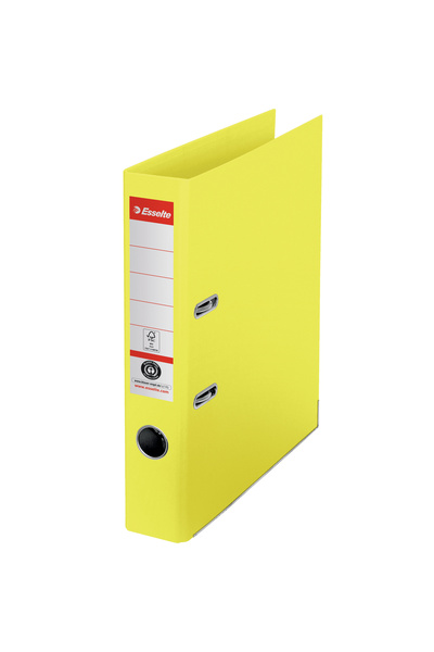 Esselte Recycled cardboard binder 5cm yellow No.1 POWER FSC