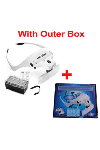 Choice 3.5X With Outer Box Magnifying Glasses LED Light Lamp Head Loupe Jewel...