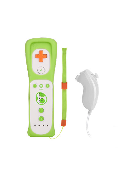 Choice Green white 1 pair with Nunchuck Controller Set Motion Plus Remote Con...