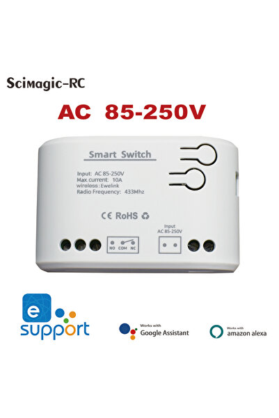 Choice3 AC 85-250V Shell Smart WIFI Garage Door Opener for Sliding Doors ON O...