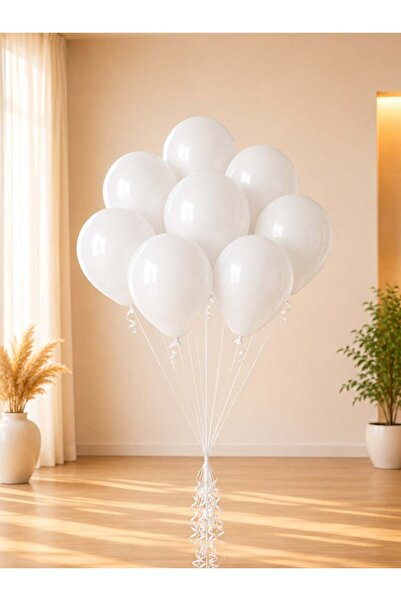 Kalisan Beyaz Lateks Mini Balon 5 inc 12 cm 10'lü