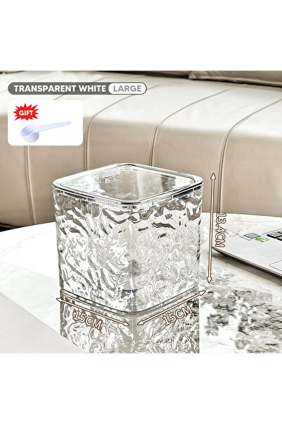Choice transparent L Laundry Powder Container With Lid Laundry Pods Organizer...