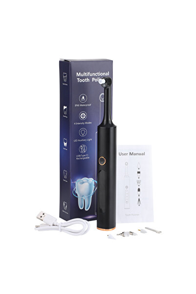 Choice black Electric Dental Cleaner Reduce Tartar Plaque Calculus Polisher O...