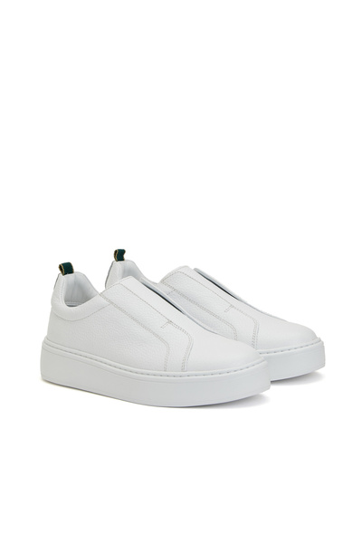 George Hogg Beyaz Kadın Deri Sneaker