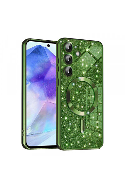 Samsung Husa MagSafe pentru Galaxy A55 5G A556, Techsuit, Luxury Glitter, Ver...