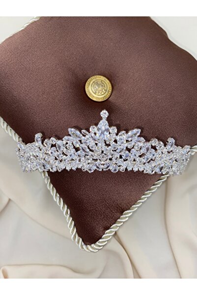 sitrini Blanca Bridal Crown Wedding Tiara with Zircon Stones