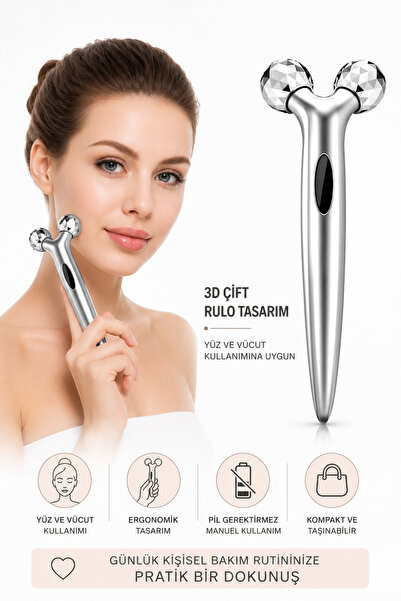 Soillium Cilt Sıkılaştırıcı Yüz Masajı Aleti 3D Massager Kırışıklık Azaltıcı ...