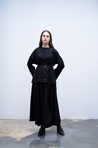 QANU Maria Cardigan Black