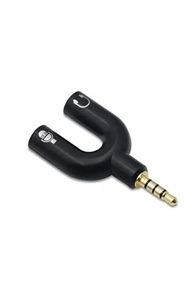 EZRA Αντάπτορας ήχου Jack 3.5mm AUX αρσενικό σε 2×3.5mm Jack θηλυκά AD04 – Μαύρο