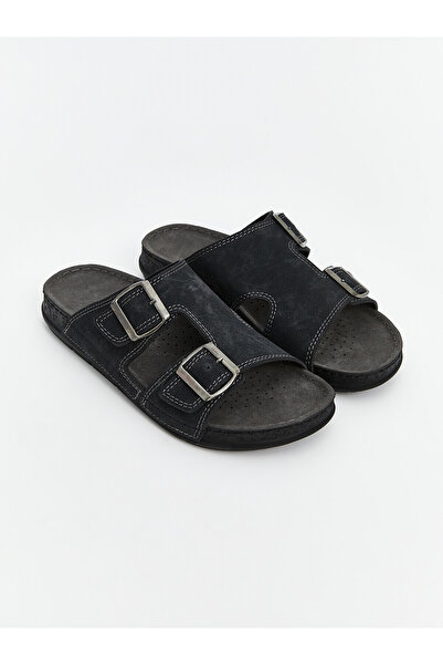 LC Waikiki Nevavm Suede Look Men's Slippers with a Difference