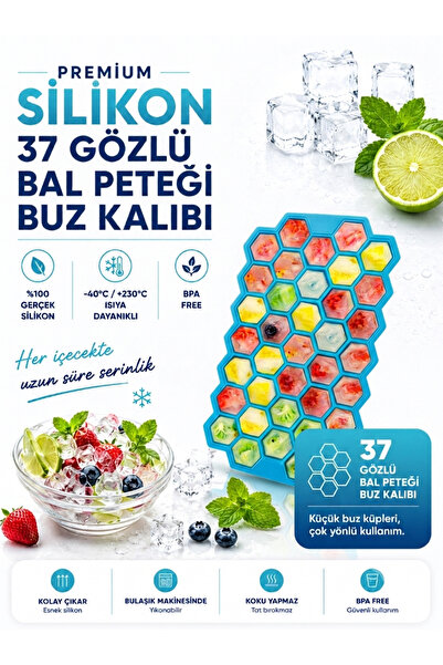 Silvora Trusted silicone rubber solutions 37 Gözlü Silikon Bal Peteği Buz Kal...