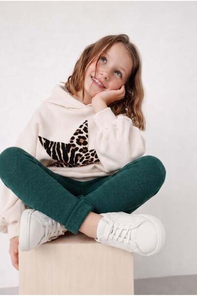 Katia&Bony Children's Leggings with Towel Inside Emerald Green