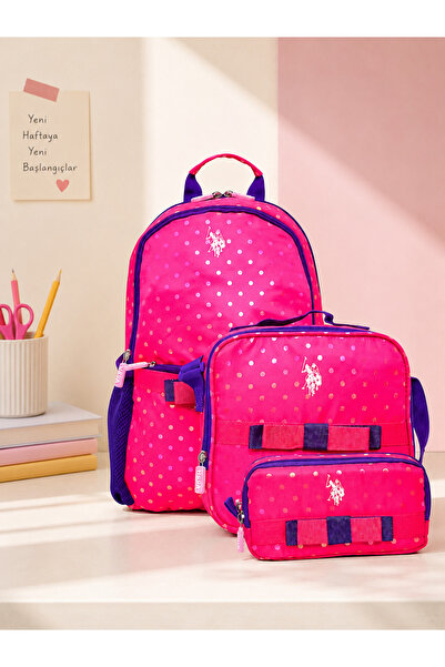 U.S. Polo Assn. U.S. Polo. Assn. Kız Çocuk Okul Çanta Seti PLSET242939495
