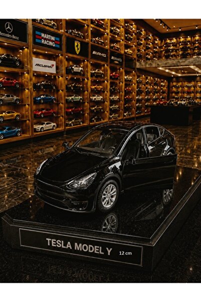 OYUNCAKSAHİLİ Tesla Metal 1:36 Koleksiyon 12cm Model Çekbırak Araba 2 Kapı Aç...