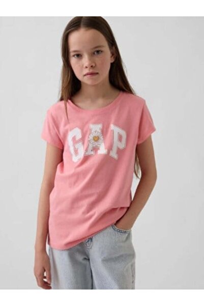 GAP Kids Girl's 886662 Logo Tee Pink