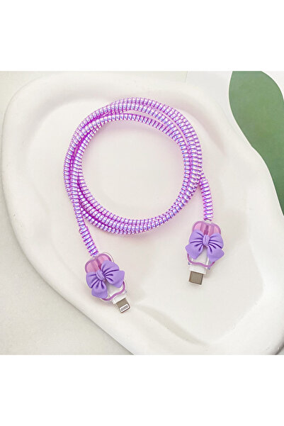 Choice6 PURPLE Pink Cute Love Heart Gradual iPhone Charging Ector Cover Only ...