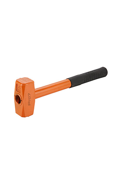 Lawazim Pro7 Sledge Hammer 1kg - Forged Steel Short Sledge with Fiberglass Ha...