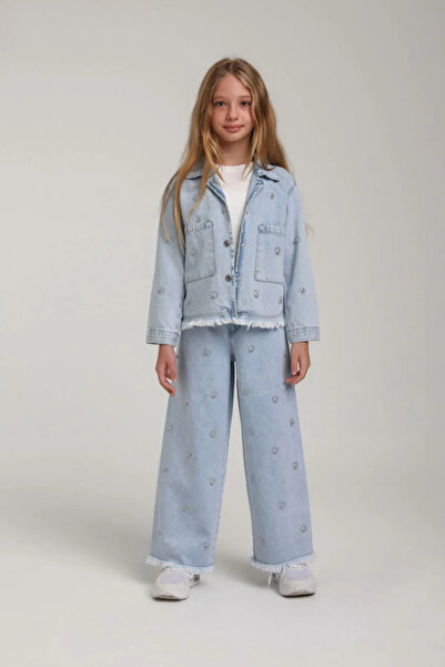 HAUSEkids 4-14 Yaş Glória Premium Kız Çocuk Takım-Mavi