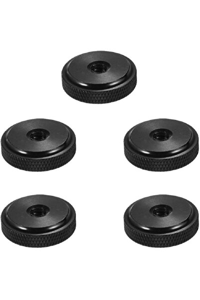 Choice black 5 Pack Thumb Nuts 1/4-20 Female Screw Knob Knurled Wheel Lock Nu...