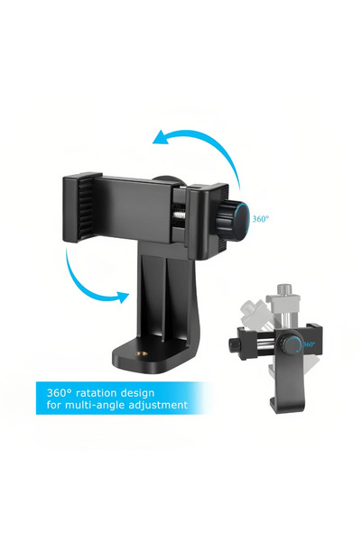 Choice 1PCS Tripod Mount Universal 360 Degree Mobile Phone Clip for 1/4" Scre...