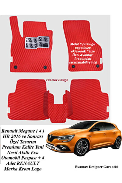 Evamax Design Renault Megane ( 4 ) HB 2016 ve Sonrası Özel Tasarım Premium Ka...