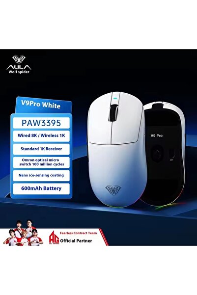 Choice9 AULA V9 pro white Aula V9 Ultra Wireless E-sports Gaming Mouse Double...