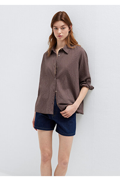 Mavi Striped Brown Shirt Loose Fit / Relaxed Fit 1211598-91456