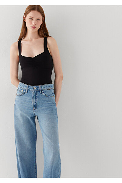 Mavi Black T-Shirt with Straps Standard 1620274-900