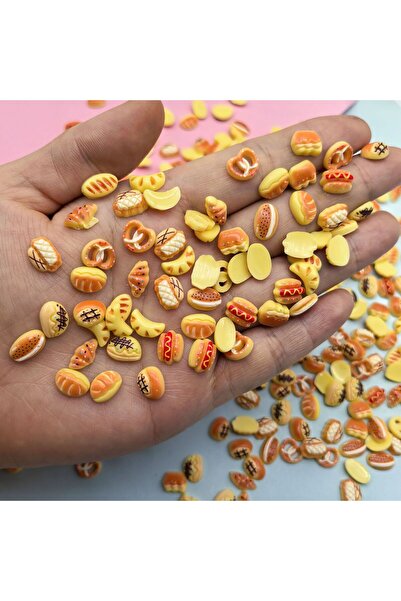 Choice 30pcs random type 30pcs Mini Bread Hot Dog Food Toast Bread Assorted M...