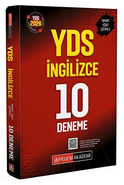Pegem Akademi Yayıncılık 2026 YDS İngilizce 10 Deneme